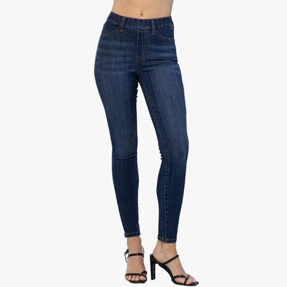 Judy Blue Denim - Judy Blue High Waist Patch Pocket Pull-On Skinny Jeans